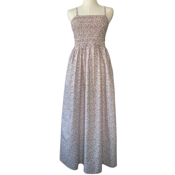 Old Navy Floral Midi Dress - Pink and White - Picture 1 of 12